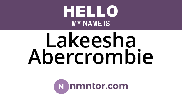 Lakeesha Abercrombie