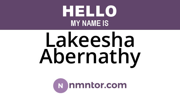 Lakeesha Abernathy