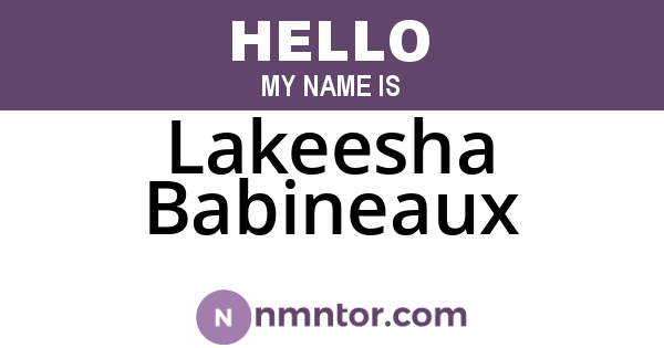 Lakeesha Babineaux