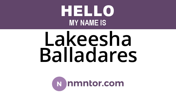 Lakeesha Balladares