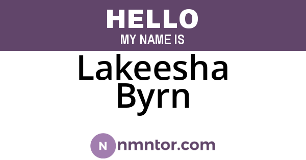 Lakeesha Byrn
