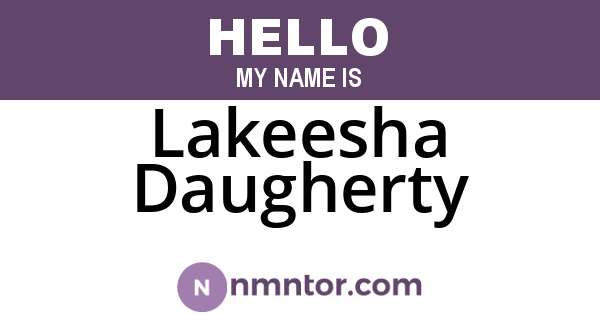 Lakeesha Daugherty