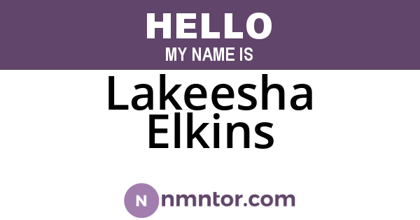 Lakeesha Elkins