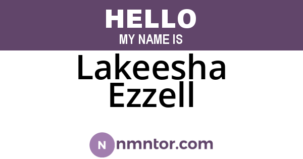 Lakeesha Ezzell