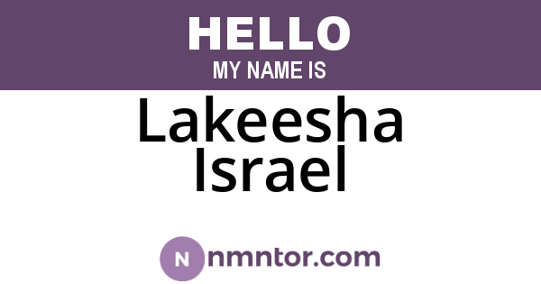 Lakeesha Israel