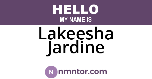 Lakeesha Jardine