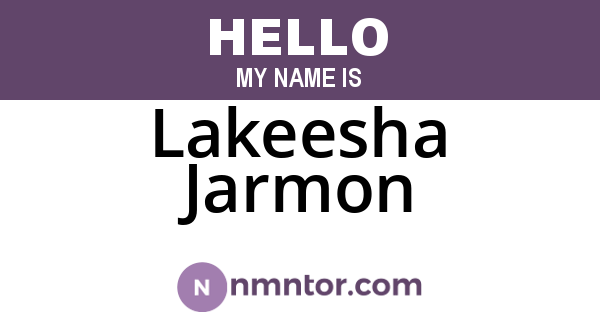 Lakeesha Jarmon