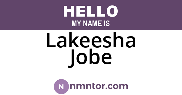 Lakeesha Jobe