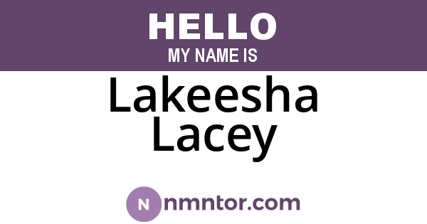 Lakeesha Lacey