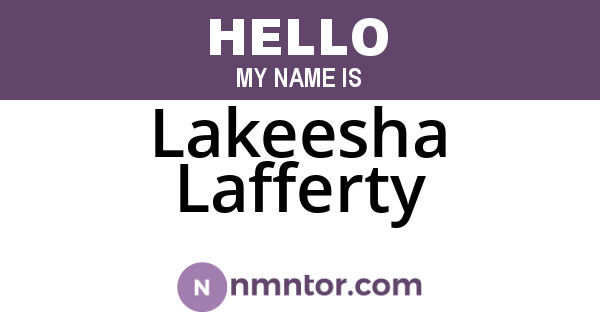 Lakeesha Lafferty