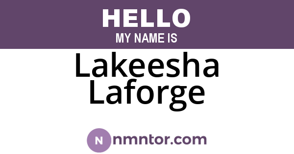 Lakeesha Laforge