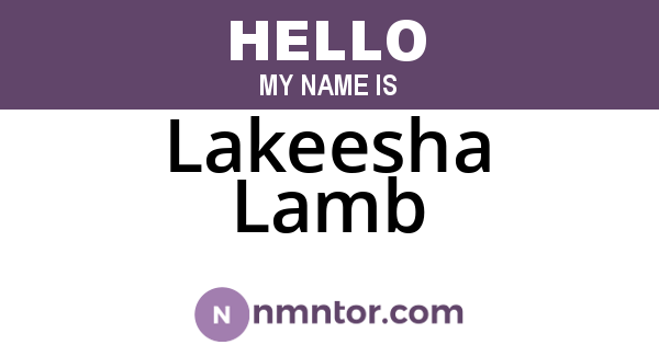 Lakeesha Lamb
