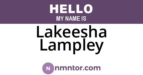 Lakeesha Lampley