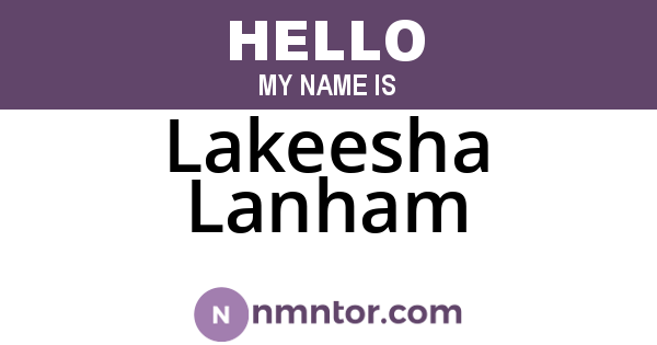 Lakeesha Lanham