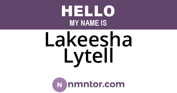 Lakeesha Lytell