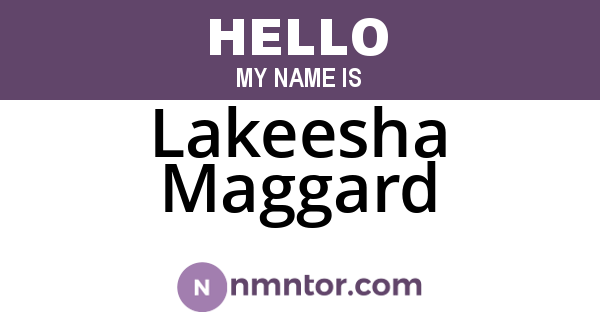 Lakeesha Maggard
