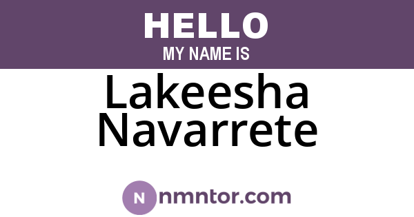 Lakeesha Navarrete