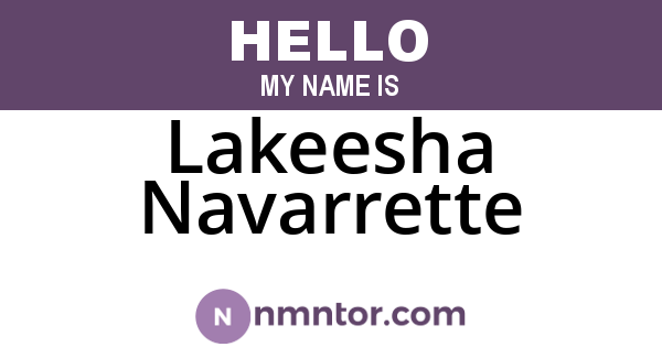 Lakeesha Navarrette