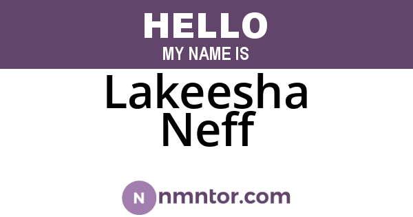 Lakeesha Neff
