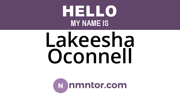 Lakeesha Oconnell