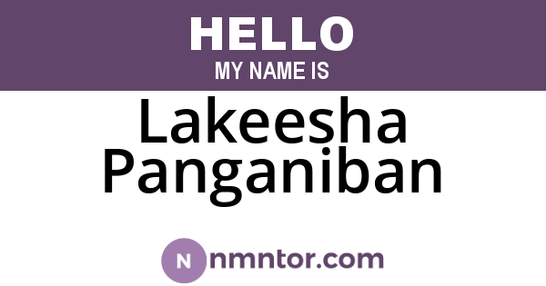 Lakeesha Panganiban