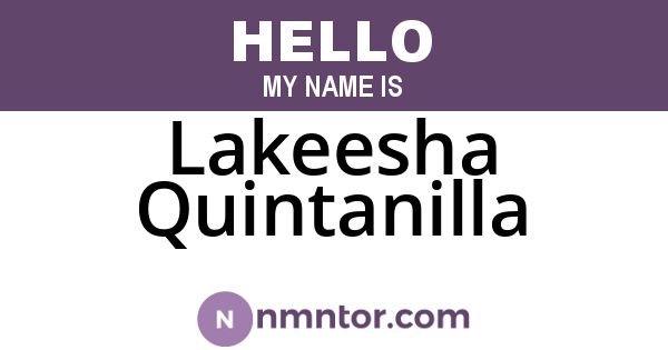 Lakeesha Quintanilla