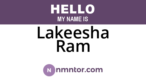 Lakeesha Ram