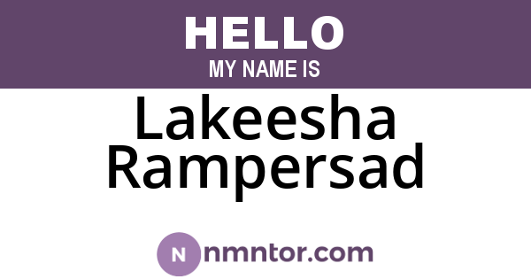 Lakeesha Rampersad