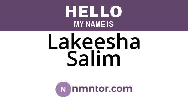 Lakeesha Salim