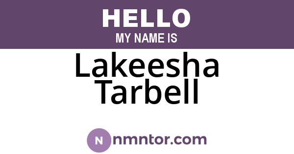 Lakeesha Tarbell
