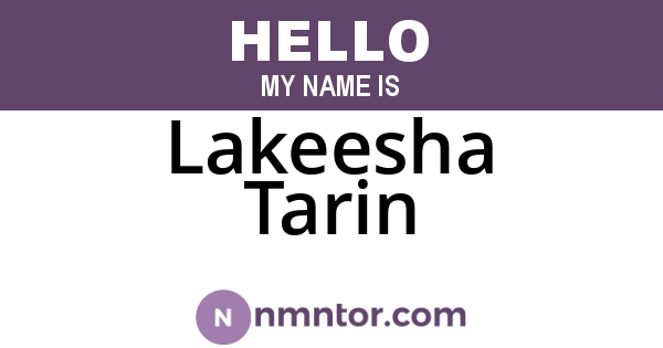 Lakeesha Tarin
