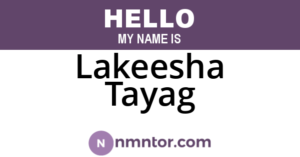 Lakeesha Tayag