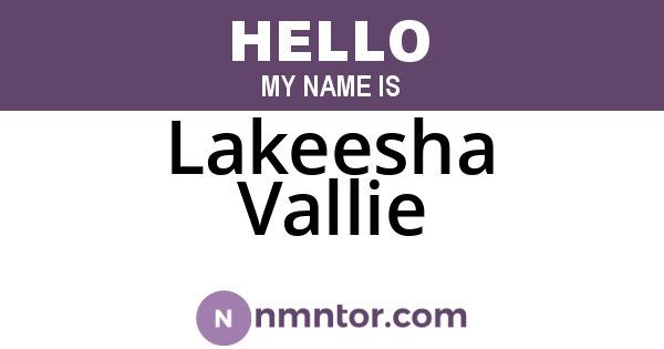 Lakeesha Vallie