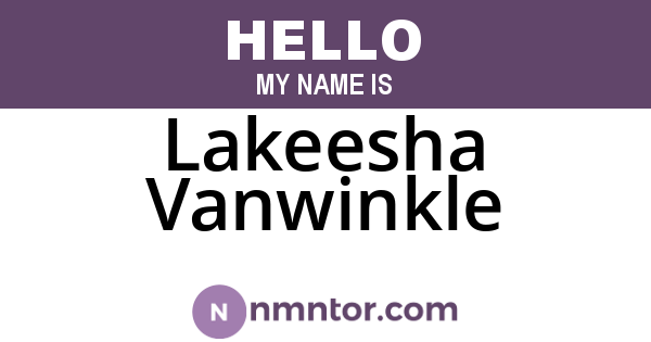 Lakeesha Vanwinkle