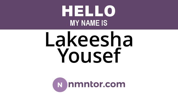 Lakeesha Yousef