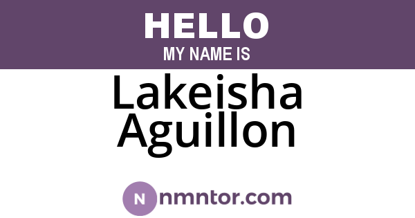 Lakeisha Aguillon