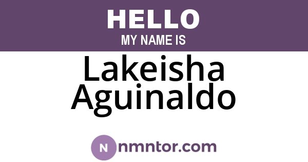 Lakeisha Aguinaldo
