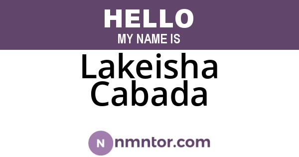 Lakeisha Cabada