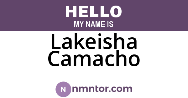 Lakeisha Camacho