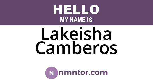Lakeisha Camberos
