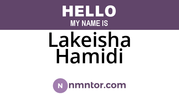 Lakeisha Hamidi