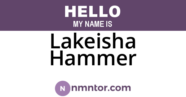 Lakeisha Hammer