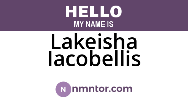 Lakeisha Iacobellis