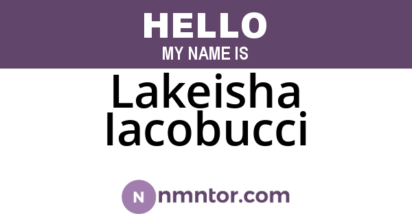 Lakeisha Iacobucci