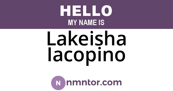 Lakeisha Iacopino