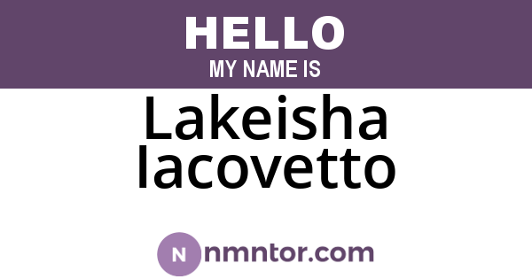 Lakeisha Iacovetto
