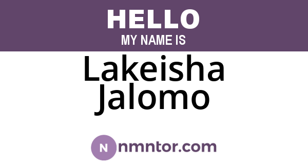 Lakeisha Jalomo