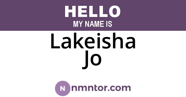 Lakeisha Jo