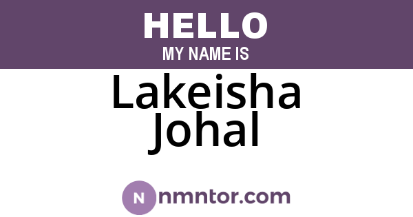 Lakeisha Johal