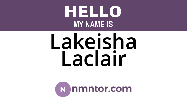 Lakeisha Laclair